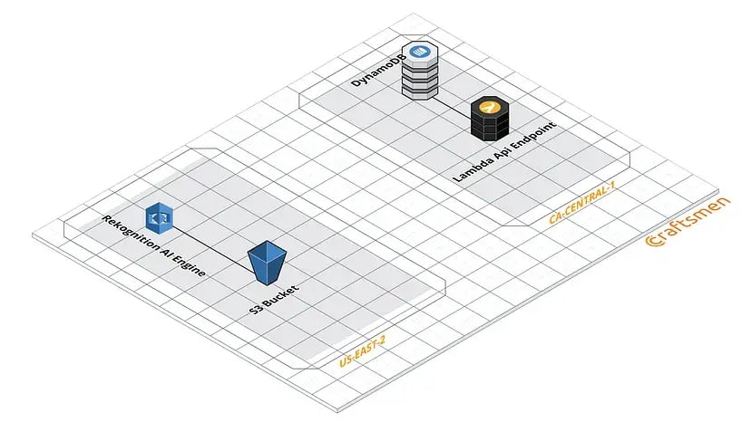 Using AWS Services from different regions using Serverless Architecture