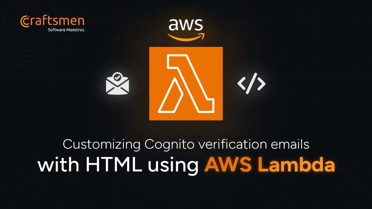 Customizing Cognito verification emails with HTML using AWS Lambda