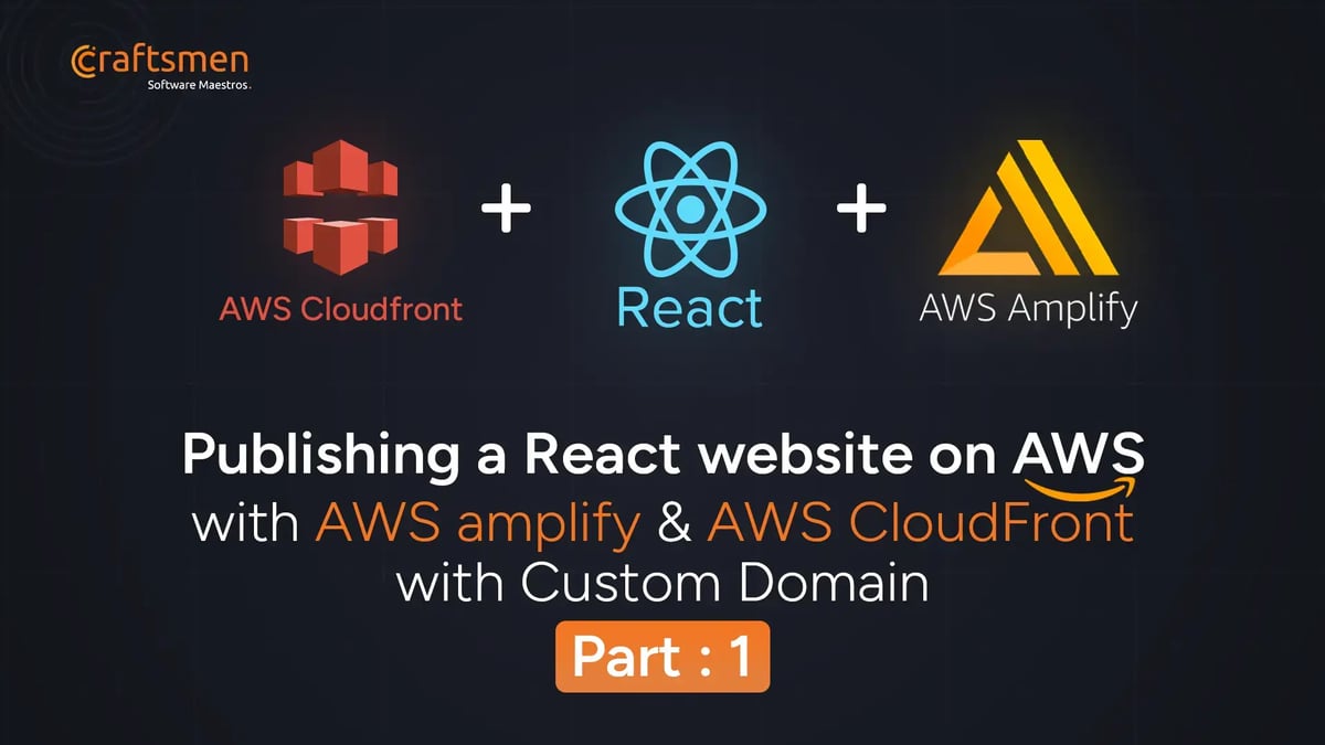 Publishing a React website on AWS with AWS amplify and AWS CloudFront with Custom Domain (Part 1)